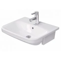 Duravit DuraStyle 550mm 1TH Semi-Recessed Basin - 0375550000