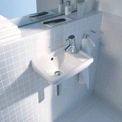 Duravit Starck 3 400mm 1TH Wall Hung Handrinse Basin - 0751400000 3 Duravit Starck 3 400mm 1TH Wall Hung Handrinse Basin - 0751400000 -Cheap Basins Store 0751400000 D1 460