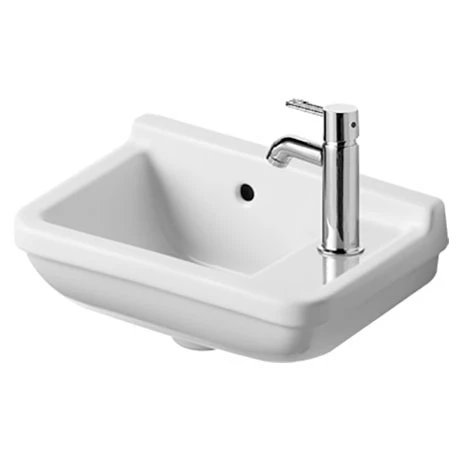 Duravit Starck 3 400mm 1TH Wall Hung Handrinse Basin - 0751400000 1 Duravit Starck 3 400mm 1TH Wall Hung Handrinse Basin - 0751400000