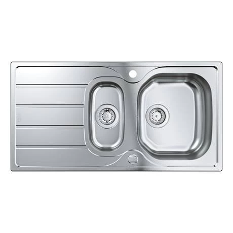 Grohe K200 1.5 Bowl Stainless Steel Kitchen Sink - 31564SD1 3 Grohe K200 1.5 Bowl Stainless Steel Kitchen Sink - 31564SD1 - Image 3