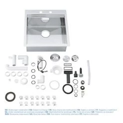 Grohe K800 1.0 Bowl Stainless Steel Kitchen Sink - 31583SD0 -Cheap Basins Store 31583SD0 D4 460