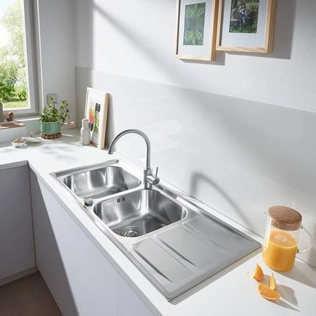 Grohe K400 2.0 Bowl Stainless Steel Kitchen Sink - 31587SD0 3 Grohe K400 2.0 Bowl Stainless Steel Kitchen Sink - 31587SD0 - Image 3