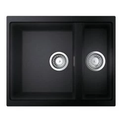 Grohe K500 1.5 Bowl Composite Quartz Kitchen Sink - Black - 31648AP0 -Cheap Basins Store 31648AP0 D2 460