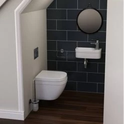 Grohe Euro 370mm 1TH Compact Right Hand Wall Hung Basin - 39327000 -Cheap Basins Store 39327000 d4 460