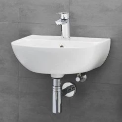 Grohe Bau Ceramic 450mm 1TH Wall Hung Basin - 39424000 -Cheap Basins Store 39424000 D2 460