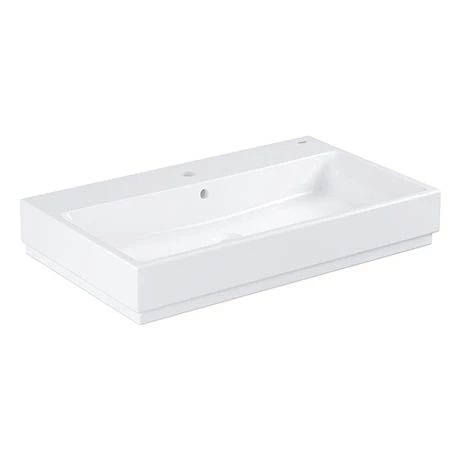 Grohe Cube Ceramic 800mm 1TH Wall Hung Basin - 3946900H 1 Grohe Cube Ceramic 800mm 1TH Wall Hung Basin - 3946900H