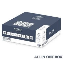 Grohe Bau Ceramic 600mm Complete Basin Package (Tap + waste included) -Cheap Basins Store 39472000 nd5 460