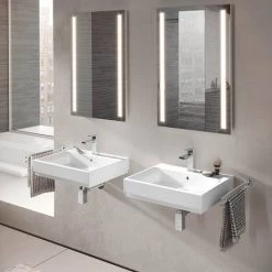 Grohe Cube Ceramic 600mm 1TH Wall Hung Basin - 3947300H -Cheap Basins Store 3947300H D2 460