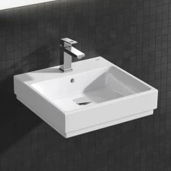 Grohe Cube Ceramic 500mm 1TH Wall Hung Basin - 3947400H -Cheap Basins Store 3947400H D1 460