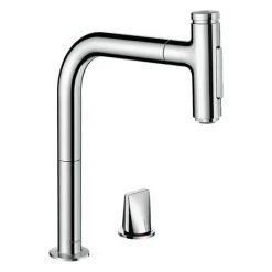 Hansgrohe C51-F635-09 1.5 Bowl Kitchen Sink & Tap Bundle - 43220000 -Cheap Basins Store 43217000 D2 460