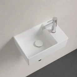 Villeroy and Boch Memento 2.0 400 x 260mm 1TH Wall Hung Basin 6 Villeroy and Boch Memento 2.0 400 x 260mm 1TH Wall Hung Basin -Cheap Basins Store 43234001 D3 460