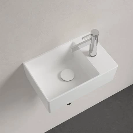 Villeroy and Boch Memento 2.0 400 x 260mm 1TH Wall Hung Basin 3 Villeroy and Boch Memento 2.0 400 x 260mm 1TH Wall Hung Basin - Image 3