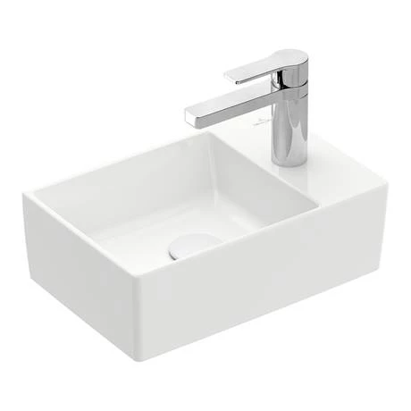 Villeroy and Boch Memento 2.0 400 x 260mm 1TH Wall Hung Basin 4 Villeroy and Boch Memento 2.0 400 x 260mm 1TH Wall Hung Basin - Image 4