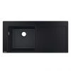 Hansgrohe S5110-F450 1.0 Bowl Built-in Kitchen Sink with Drainer - Graphite Black - 43330170