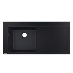 Hansgrohe S5110-F450 1.0 Bowl Built-in Kitchen Sink with Drainer - Graphite Black - 43330170