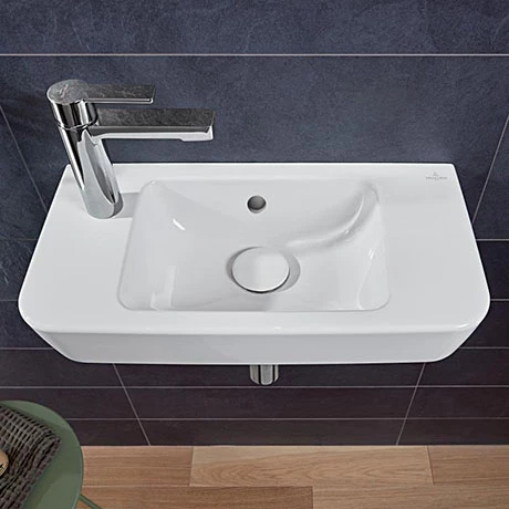 Villeroy and Boch O.novo Compact 500 x 250mm 1TH Handwash Basin 1 Villeroy and Boch O.novo Compact 500 x 250mm 1TH Handwash Basin