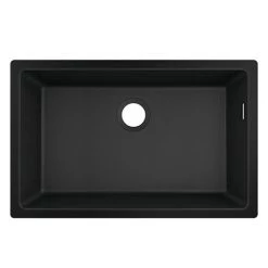 Hansgrohe S510-U660 1.0 Bowl Undermount Kitchen Sink - Graphite Black - 43432170