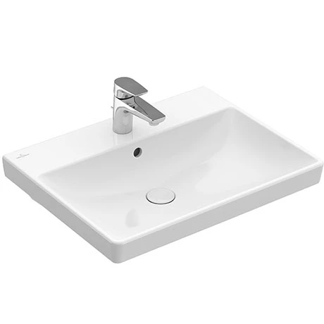 Villeroy and Boch Avento Compact 550 x 370mm 1TH Basin - 4A005501 1 Villeroy and Boch Avento Compact 550 x 370mm 1TH Basin - 4A005501