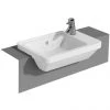 VitrA - S50 Square Compact Semi-Recessed Basin - 1 Tap Hole