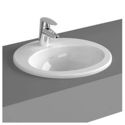 VitrA - S20 Countertop Round Basin - 1 Tap Hole - 3 Size Options