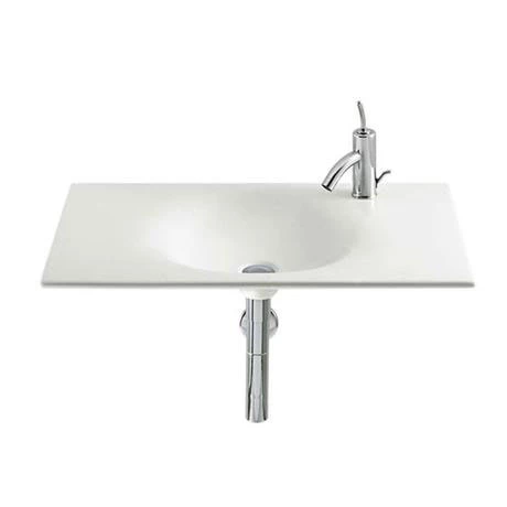 Roca - Kalahari-N Single Bowl Wall Mounted Basin - 800mm - 0 or 1 Tap Hole Option 1 Roca - Kalahari-N Single Bowl Wall Mounted Basin - 800mm - 0 or 1 Tap Hole Option