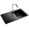 Rangemaster Amethyst 860 x 500mm Igneous Granite Ash 1.0 Bowl Inset Sink - AME860AS