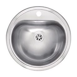 Reginox Atlantis 1.0 Bowl 1TH Stainless Steel Inset/Undermount Kitchen Sink (No Overflow)