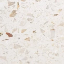Arezzo Stone White Terrazzo Effect Conical Counter Top Basin - 405mm Diameter -Cheap Basins Store AZ10WT d3 460
