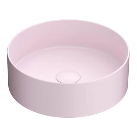 Arezzo 352mm Matt Pink Round Counter Top Basin 2 Arezzo 352mm Matt Pink Round Counter Top Basin - Image 2