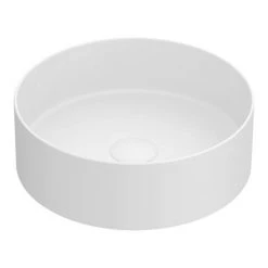 Arezzo 352mm Matt White Round Counter Top Basin -Cheap Basins Store AZ110AMW d1 460