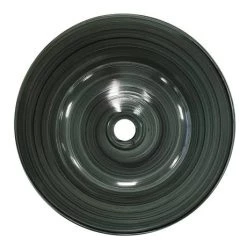 Arezzo Round Brushed Dark Green Counter Top Basin 0TH - 358mm Diameter 6 Arezzo Round Brushed Dark Green Counter Top Basin 0TH - 358mm Diameter -Cheap Basins Store AZ17DG detail2 460