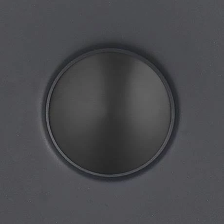 Arezzo Matt Black 360mm Round Stainless Steel Counter Top Basin + Waste 2 Arezzo Matt Black 360mm Round Stainless Steel Counter Top Basin + Waste - Image 2