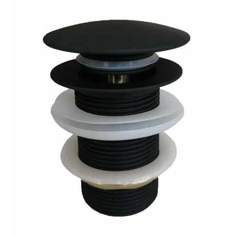 Arezzo Matt Black 360mm Round Stainless Steel Counter Top Basin + Waste 3 Arezzo Matt Black 360mm Round Stainless Steel Counter Top Basin + Waste - Image 3