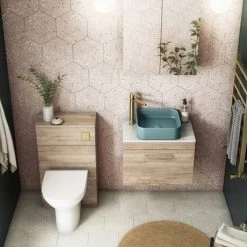 Arezzo 370 x 370mm Curved Square Counter Top Basin - Matt Green -Cheap Basins Store AZ37CGRN d2 460