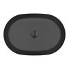 Arezzo Matt Black 380 x 560mm Oval Stainless Steel Counter Top Basin + Waste