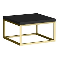 Arezzo 500 Matt Black Stone Resin Worktop with Brushed Brass Wall Mounted Frame