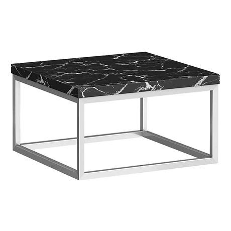 Arezzo 500 Black Marble Effect Worktop with Chrome Wall Mounted Frame 1 Arezzo 500 Black Marble Effect Worktop with Chrome Wall Mounted Frame