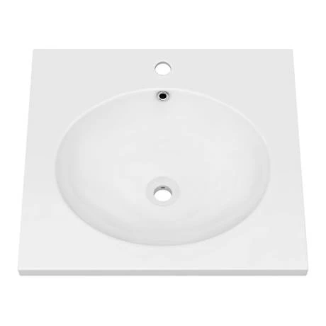 Arezzo 500 Wall Hung Basin with Chrome Towel Rail Frame 2 Arezzo 500 Wall Hung Basin with Chrome Towel Rail Frame - Image 2