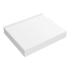 Arezzo Stone Resin Wall Mounted Basin Shelf (600mm Wide - Matt White)