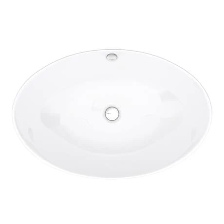 Arezzo Stone Resin Floating Basin Shelf inc. Oval Basin - 600mm Wide 4 Arezzo Stone Resin Floating Basin Shelf inc. Oval Basin - 600mm Wide - Image 4