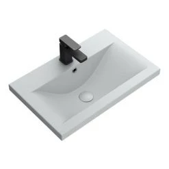 Arezzo 610 x 395mm Matt Grey Rectangular Mid-Edged Inset Basin -Cheap Basins Store AZ6RMH D3 460
