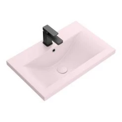 Arezzo 610 x 395mm Matt Pink Rectangular Mid-Edged Inset Basin -Cheap Basins Store AZ6RMP D3 460