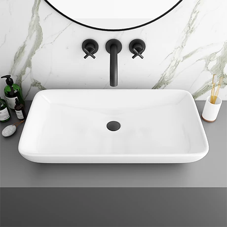 Arezzo 705 x 385mm Modern Large Counter Top 0TH Basin 1 Arezzo 705 x 385mm Modern Large Counter Top 0TH Basin