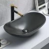 Arezzo Oval Counter Top Basin (620mm Wide - Matt Black)