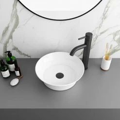 Arezzo Round 355mm Modern Counter Top Basin -Cheap Basins Store AZ78252 d2 460
