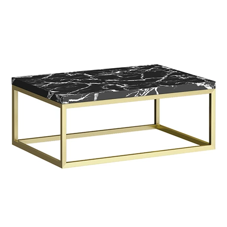 Arezzo 700 Black Marble Effect Worktop with Brushed Brass Wall Mounted Frame 1 Arezzo 700 Black Marble Effect Worktop with Brushed Brass Wall Mounted Frame