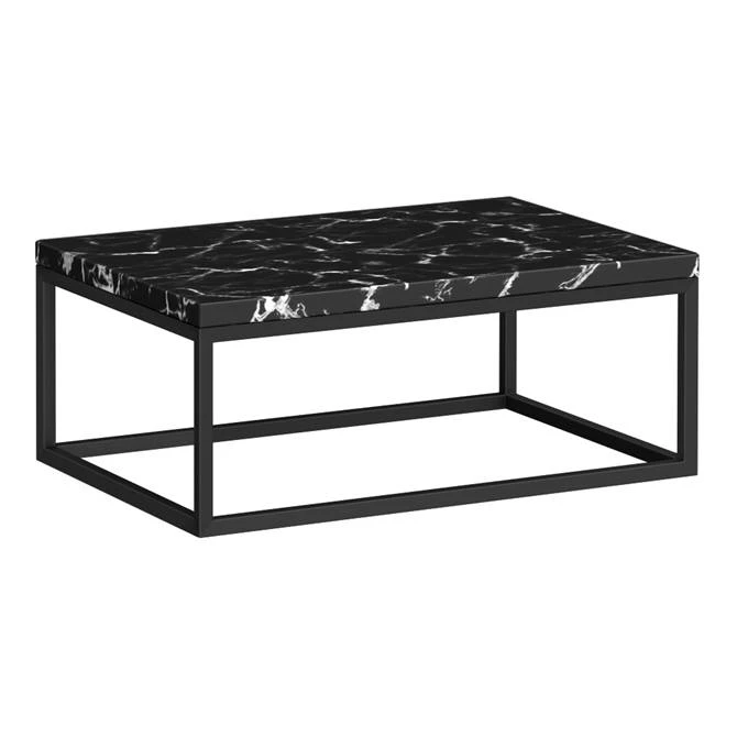 Arezzo 700 Black Marble Effect Worktop with Matt Black Wall Mounted Frame 1 Arezzo 700 Black Marble Effect Worktop with Matt Black Wall Mounted Frame