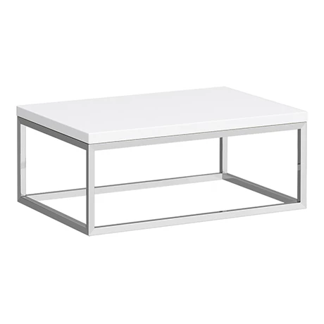 Arezzo 700 Gloss White Stone Resin Worktop with Chrome Wall Mounted Frame 1 Arezzo 700 Gloss White Stone Resin Worktop with Chrome Wall Mounted Frame