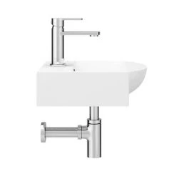 Arezzo 350 x 350 Modern Wall Mounted / Counter Top 1TH Basin -Cheap Basins Store AZ814B d2 460