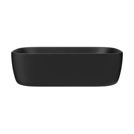 Arezzo 465 x 325mm Matt Black Curved Rectangular Counter Top Basin 3 Arezzo 465 x 325mm Matt Black Curved Rectangular Counter Top Basin - Image 3
